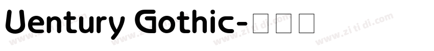Uentury Gothic字体转换